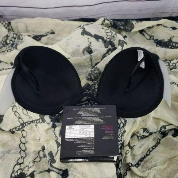 NEW Maidenform Push Up Combo Wing Black Bra sz 5 - Picture 5 of 8
